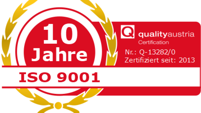 ISO Siegel 10 Jahre