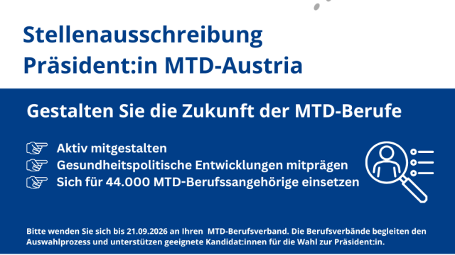 MTD Austria PräsidentIn Stellenausschreibung