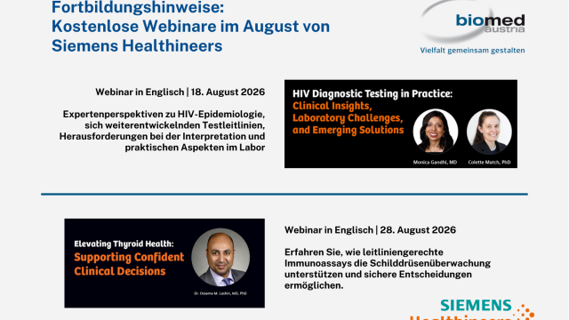 Siemens Webinare August