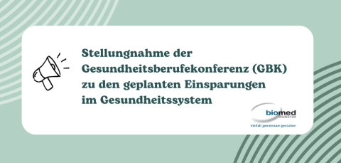 Stellungnahme GBK Einsparungen