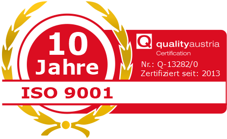 ISO Siegel 10 Jahre