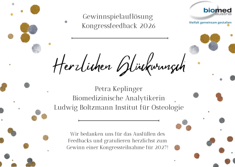 Gewinnerin Kongressfeedback
