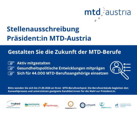 MTD Austria PräsidentIn Stellenausschreibung